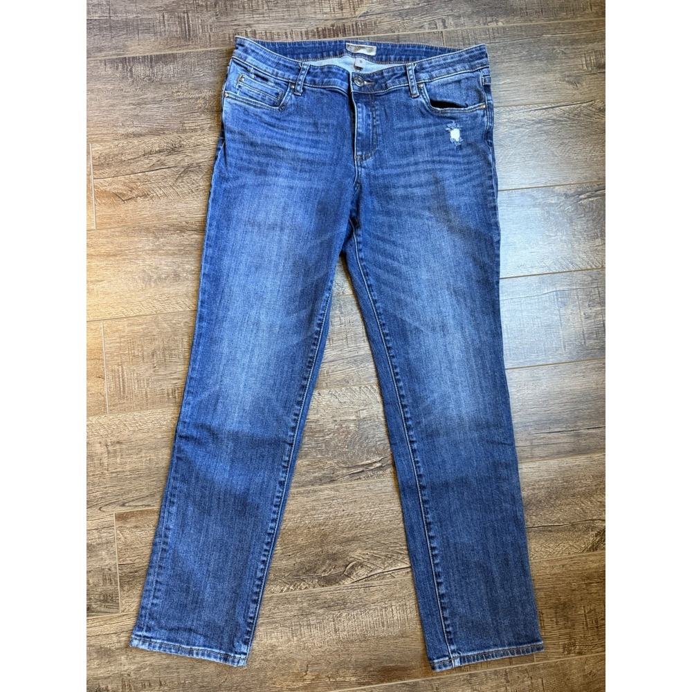 KUT From The Kloth Catherine Boyfriend Jeans Size 10 Medium Wash 29" Euc